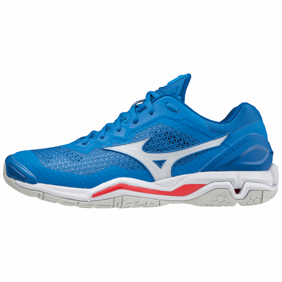 Mizuno Wave Stealth V French Blue-White-Red